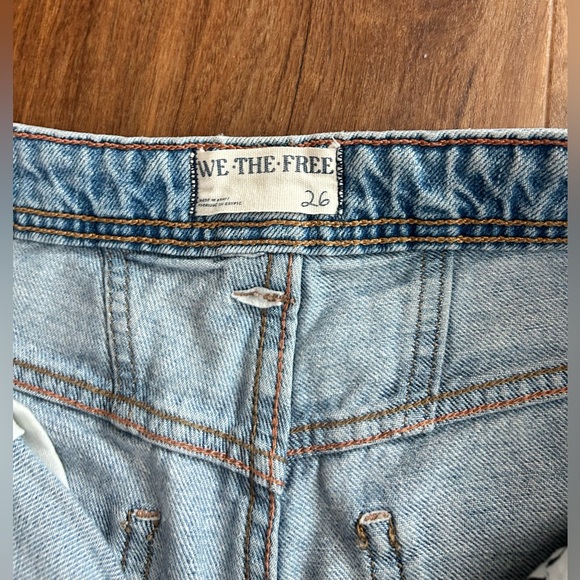 Free People We the Free Ava High Rise Bootcut jeans tag 26, size 28 light wash - Picture 3 of 6